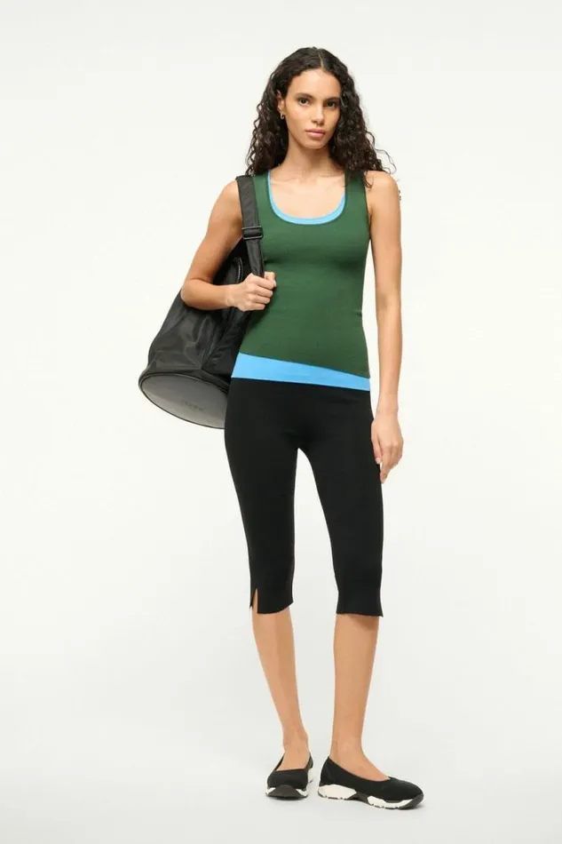 STAUD Tops HERMOSA TANK Jungle Sky 8211 Women STAUD Tops HERMOSA TANK Jungle Sky 8211 Women