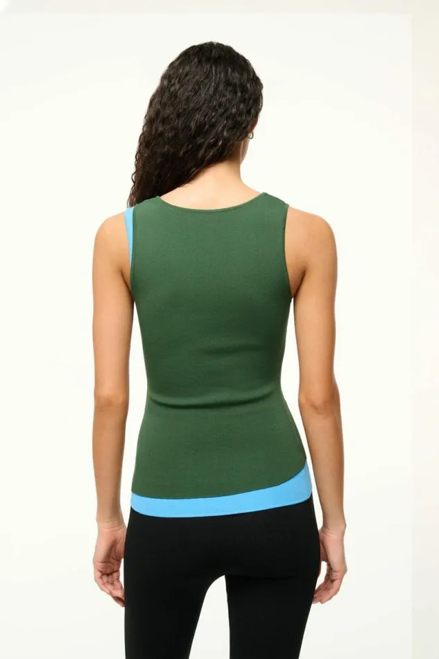 STAUD Tops HERMOSA TANK Jungle Sky 8211 Women STAUD Tops HERMOSA TANK Jungle Sky 8211 Women