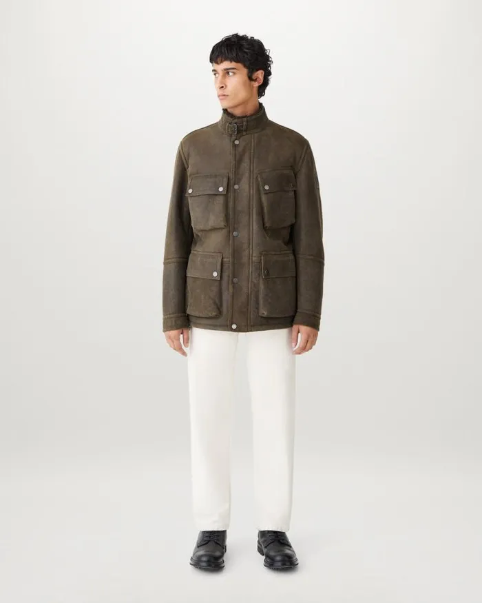 Suede and Shearling Jackets Men Belstaff Trialmaster Tribute Flagstone Suede and Shearling Jackets Men Belstaff Trialmaster Tribute Flagstone