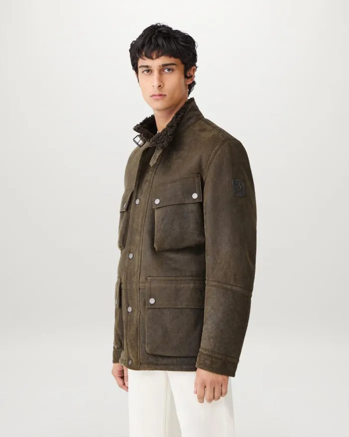 Suede and Shearling Jackets Men Belstaff Trialmaster Tribute Flagstone Suede and Shearling Jackets Men Belstaff Trialmaster Tribute Flagstone