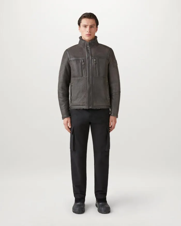 Suede and Shearling Jackets Men Belstaff Tundra Jacket Forge Grey Suede and Shearling Jackets Men Belstaff Tundra Jacket Forge Grey