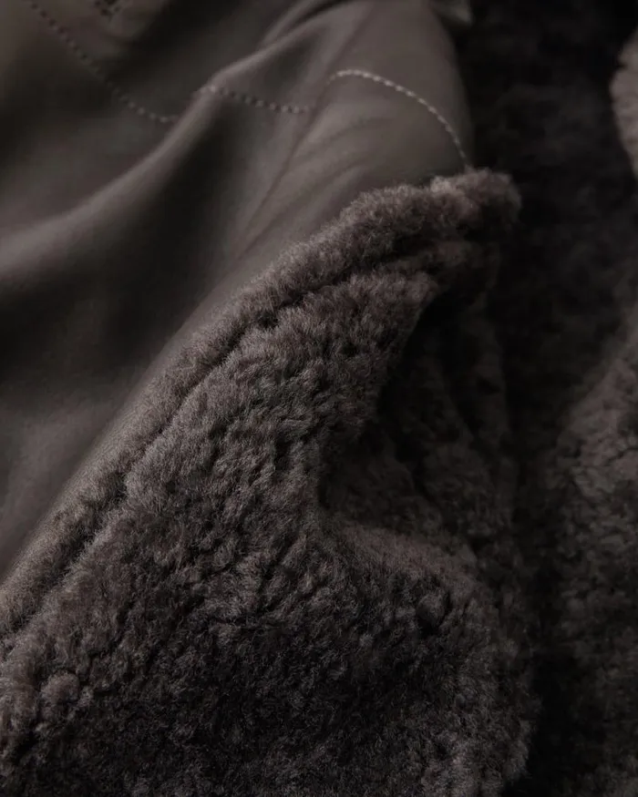 Suede and Shearling Jackets Men Belstaff Tundra Jacket Forge Grey Suede and Shearling Jackets Men Belstaff Tundra Jacket Forge Grey