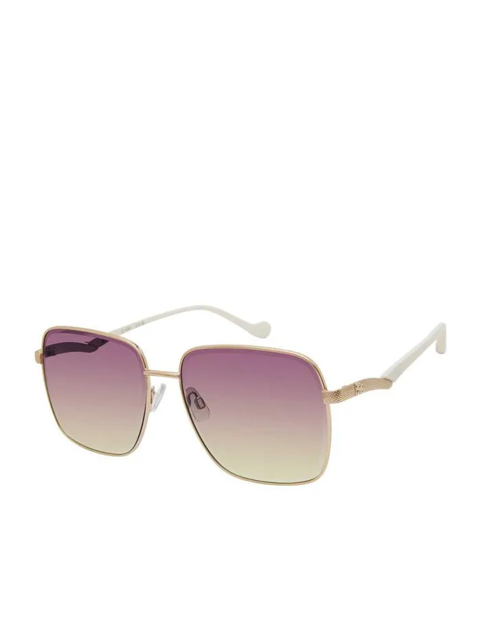 Sunglasses Accessories Jessica Simpson Metal Square Sunglasses In Gold