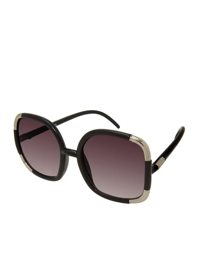 Sunglasses Accessories Jessica Simpson OverSized Oval Sunglasses In Black