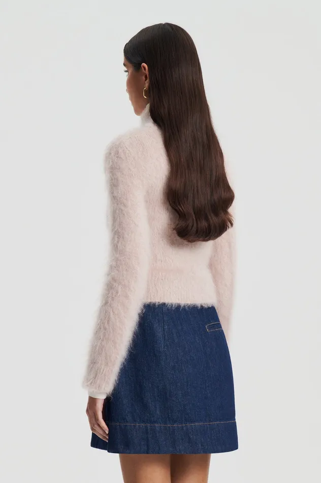 Sweaters BRUSHED MOHAIR SLIM SWEATER MINK Scanlan Theodore Women Sweaters BRUSHED MOHAIR SLIM SWEATER MINK Scanlan Theodore Women