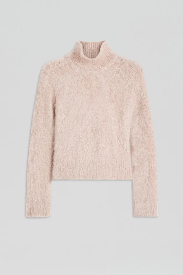 Sweaters BRUSHED MOHAIR SLIM SWEATER MINK Scanlan Theodore Women Sweaters BRUSHED MOHAIR SLIM SWEATER MINK Scanlan Theodore Women