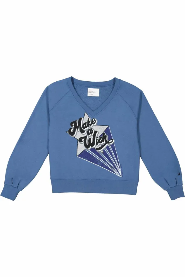 Sweatshirts Women Leon and Harper Shiva Wish Sweatshirt Sea