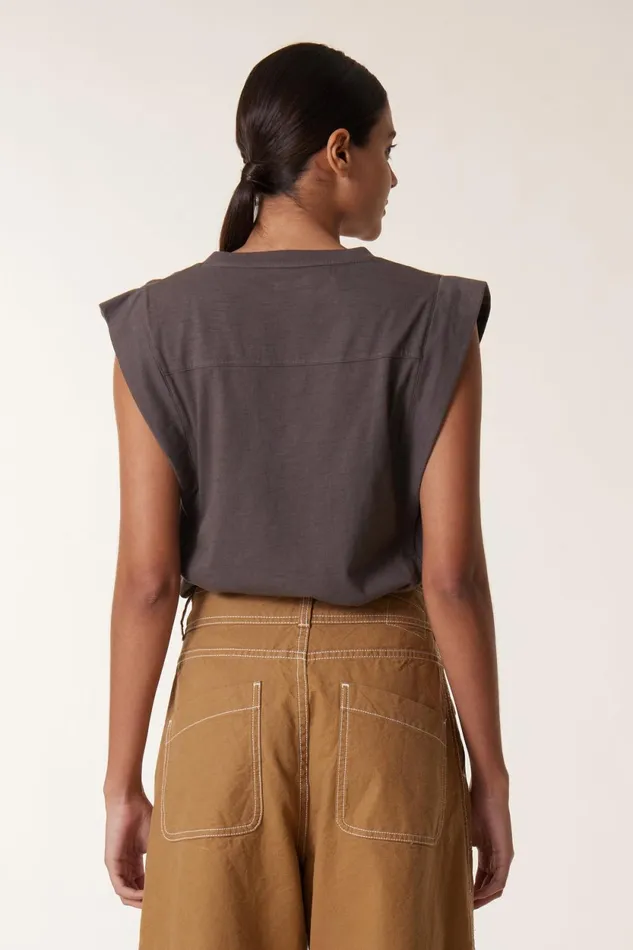 TShirts and Tops Women Leon and Harper Trima1 Plain Tank Top Carbone