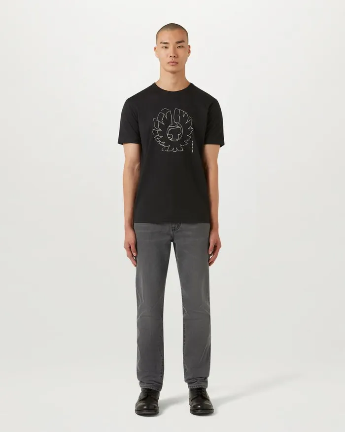 TShirts Men Belstaff Deconstructed Phoenix Graphic TShirt Black TShirts Men Belstaff Deconstructed Phoenix Graphic TShirt Black