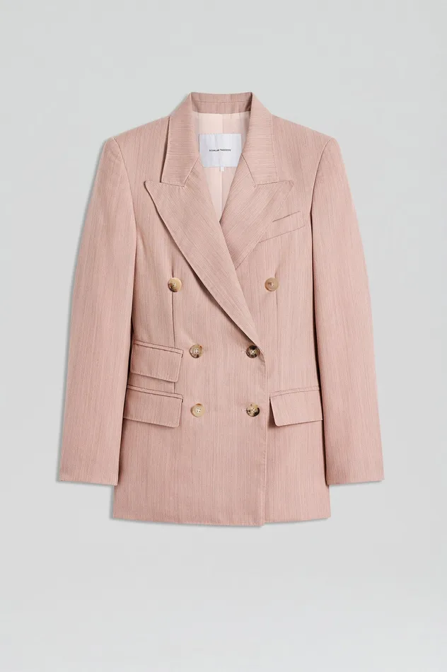 TAILORED DOUBLE POCKET JACKET PINK Women Jackets Scanlan Theodore TAILORED DOUBLE POCKET JACKET PINK Women Jackets Scanlan Theodore