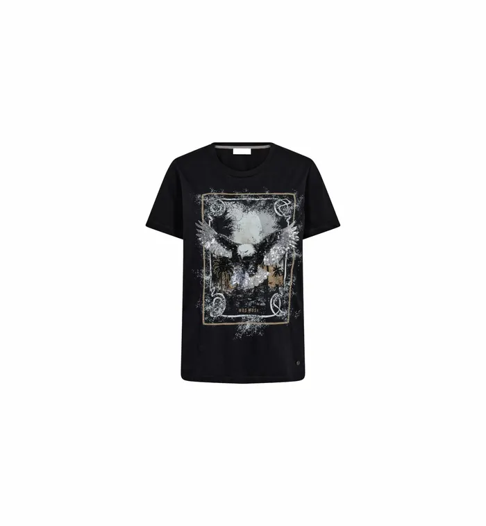 Tees MOS MOSH Women MMElli OSS Tee Black Tees MOS MOSH Women MMElli OSS Tee Black