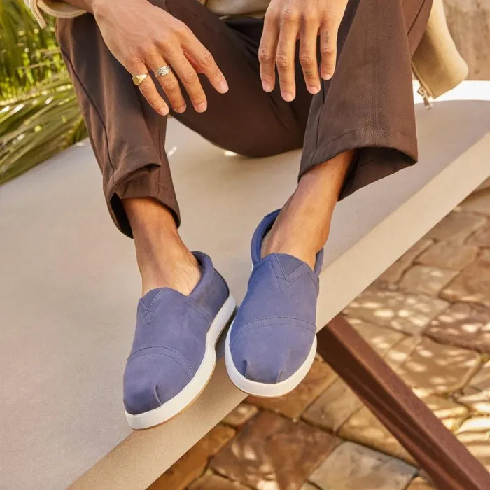 Toms Alpargatas Alp FWD Cadet Blue Twill 8211 Men Toms Alpargatas Alp FWD Cadet Blue Twill 8211 Men