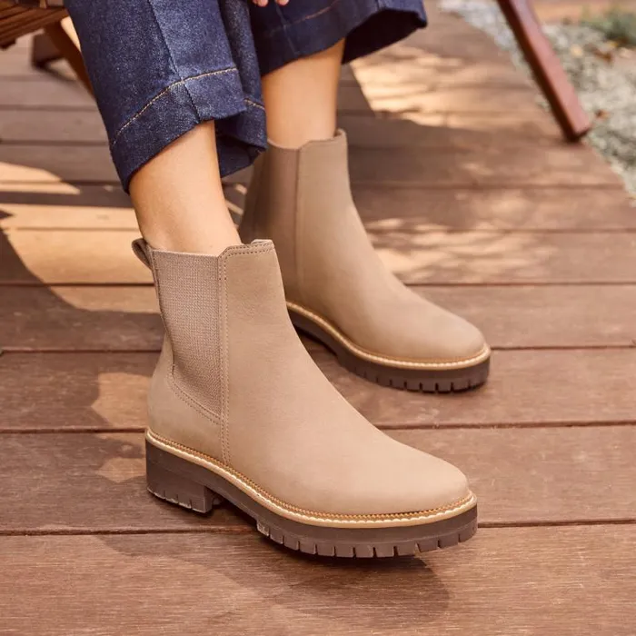 Toms Boots and Booties Bennet Boot Water Resistant Dune Nubuck Leather 8211 Women Toms Boots and Booties Bennet Boot Water Resistant Dune Nubuck Leather 8211 Women