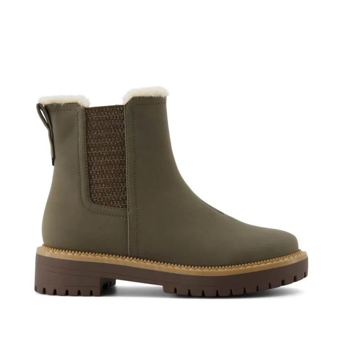 Toms Boots and Booties Bennet Kids Boot Canteen Nubuck Pu With Faux Fur 8211 Kids