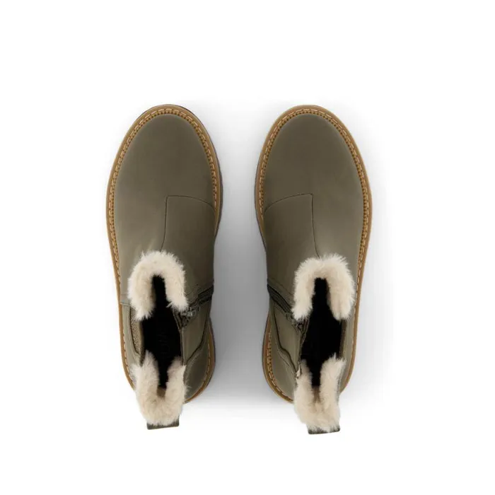 Toms Boots and Booties Bennet Kids Boot Canteen Nubuck Pu With Faux Fur 8211 Kids Toms Boots and Booties Bennet Kids Boot Canteen Nubuck Pu With Faux Fur 8211 Kids