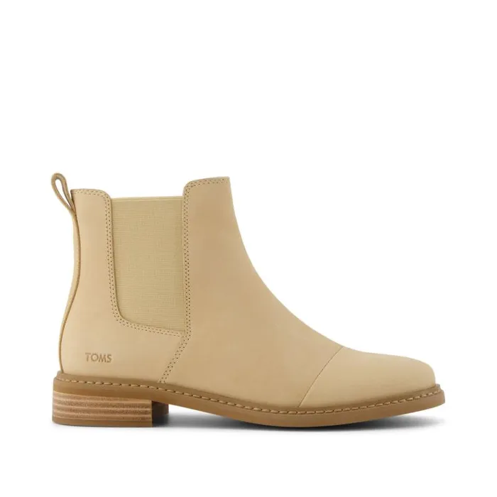 Toms Boots and Booties Charlie Boot Oatmeal Leather 8211 Women