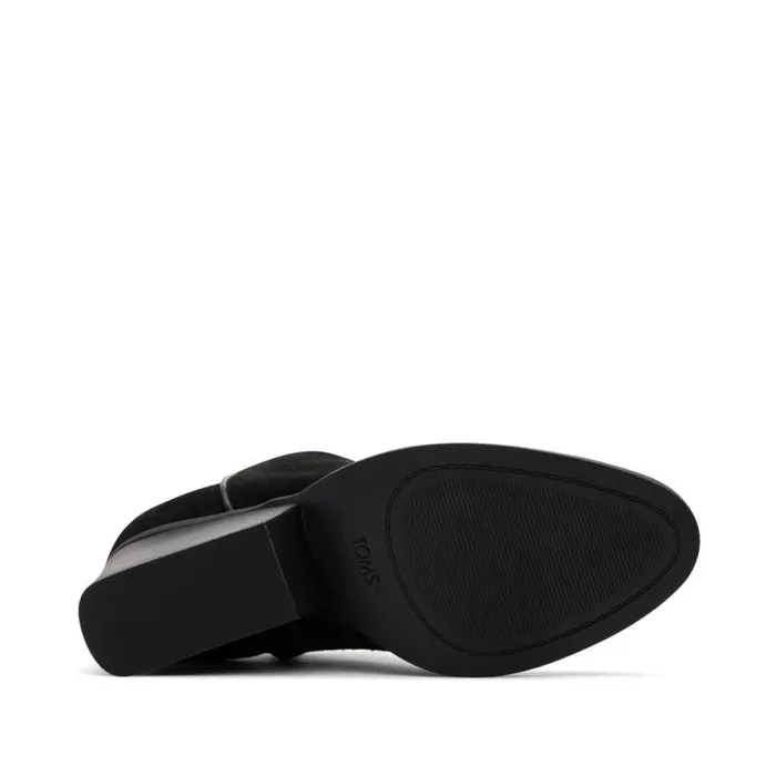 Toms Boots and Booties Hadley Heeled Boot Black Suede 8211 Women Toms Boots and Booties Hadley Heeled Boot Black Suede 8211 Women
