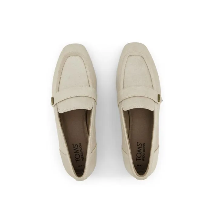Toms Flats and Loafers Lynette Loafer Champagne Metallic Suede 8211 Women Toms Flats and Loafers Lynette Loafer Champagne Metallic Suede 8211 Women