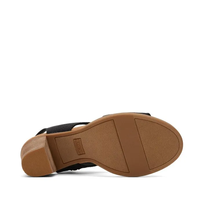 Toms Heels and Wedges Majorca Cutout Heeled Sandal Black 8211 Women Toms Heels and Wedges Majorca Cutout Heeled Sandal Black 8211 Women