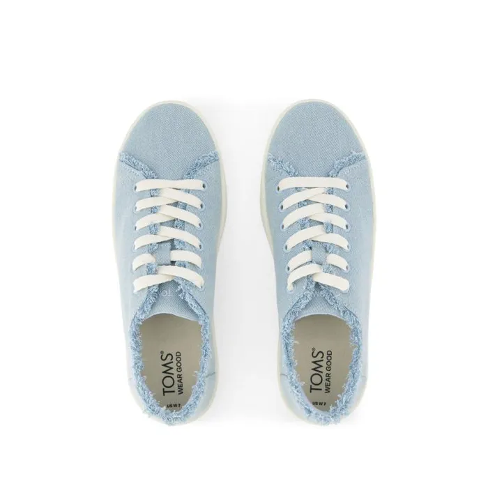 Toms Slip Ons Verona LaceUp Sneaker Denim Pastel Blue 8211 Women Toms Slip Ons Verona LaceUp Sneaker Denim Pastel Blue 8211 Women
