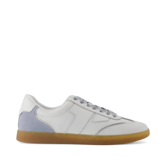 Toms Sneakers Collins Casual LaceUp Sneaker Pastel Blue Multi Leather And Suede 8211 Women
