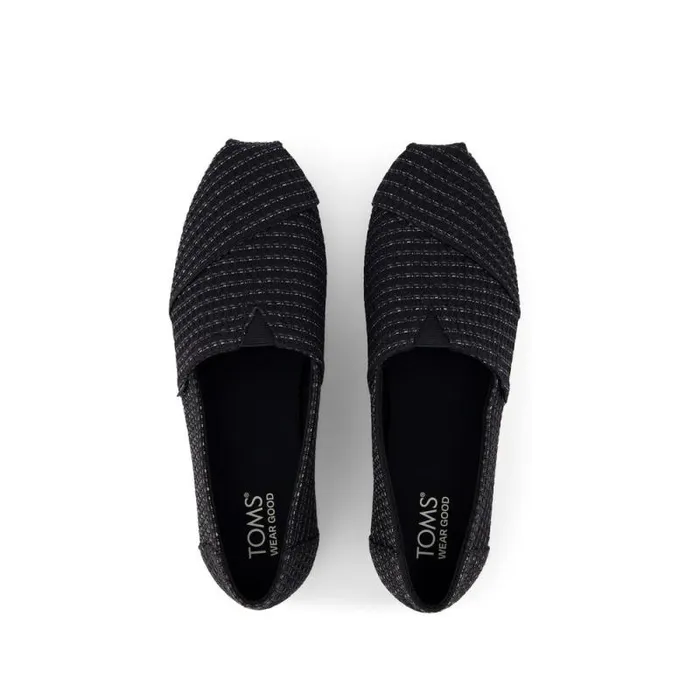 Toms TOMS Classics Alpargata Cloudbound Black Waffle Knit 8211 Women Toms TOMS Classics Alpargata Cloudbound Black Waffle Knit 8211 Women