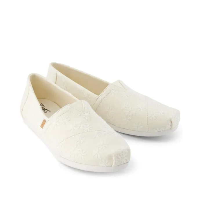 Toms TOMS Classics Alpargata Cloudbound Natural Embroidered Floral 8211 Women Toms TOMS Classics Alpargata Cloudbound Natural Embroidered Floral 8211 Women