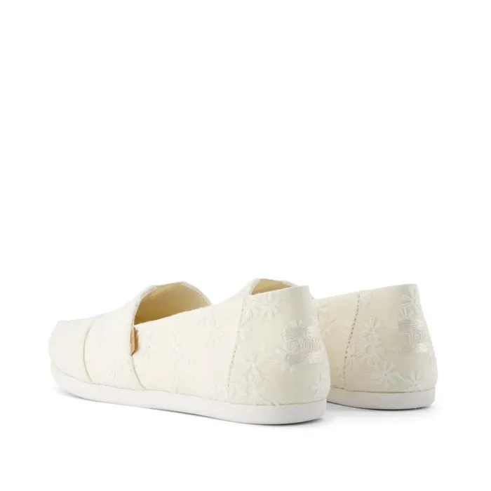 Toms TOMS Classics Alpargata Cloudbound Natural Embroidered Floral 8211 Women Toms TOMS Classics Alpargata Cloudbound Natural Embroidered Floral 8211 Women