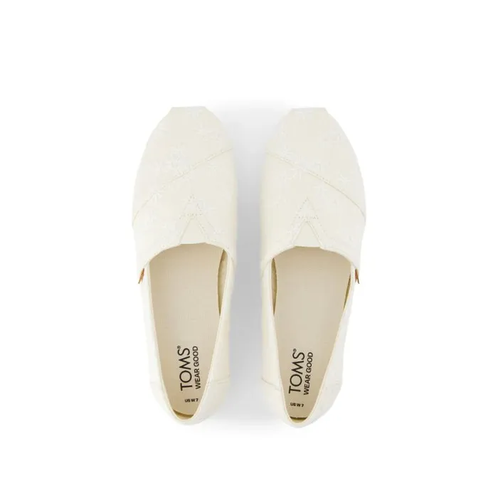 Toms TOMS Classics Alpargata Cloudbound Natural Embroidered Floral 8211 Women Toms TOMS Classics Alpargata Cloudbound Natural Embroidered Floral 8211 Women