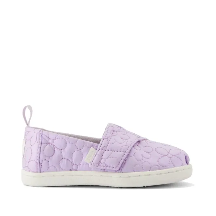 Toms TOMS Classics Alpargata Toddler Shoe Purple Iridescent Quilted Daisy 8211 KidsWomen