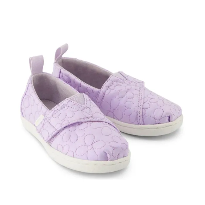 Toms TOMS Classics Alpargata Toddler Shoe Purple Iridescent Quilted Daisy 8211 KidsWomen Toms TOMS Classics Alpargata Toddler Shoe Purple Iridescent Quilted Daisy 8211 KidsWomen