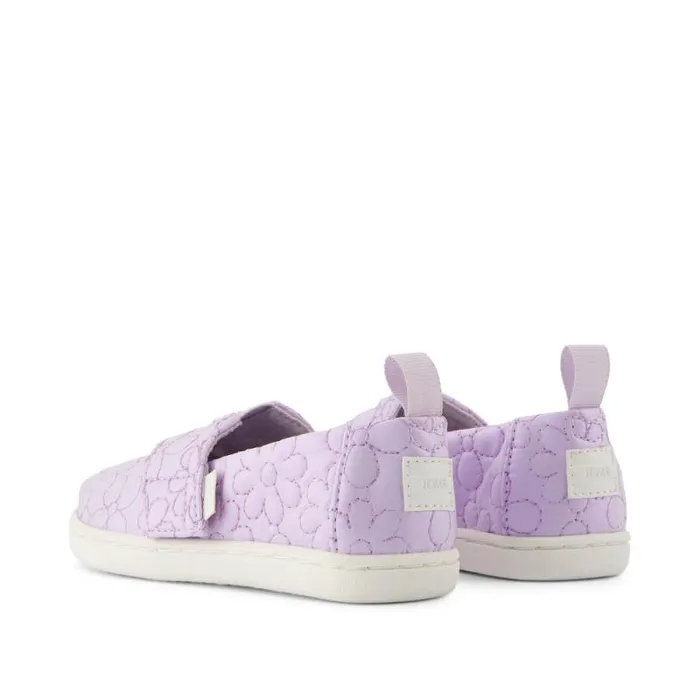 Toms TOMS Classics Alpargata Toddler Shoe Purple Iridescent Quilted Daisy 8211 KidsWomen Toms TOMS Classics Alpargata Toddler Shoe Purple Iridescent Quilted Daisy 8211 KidsWomen
