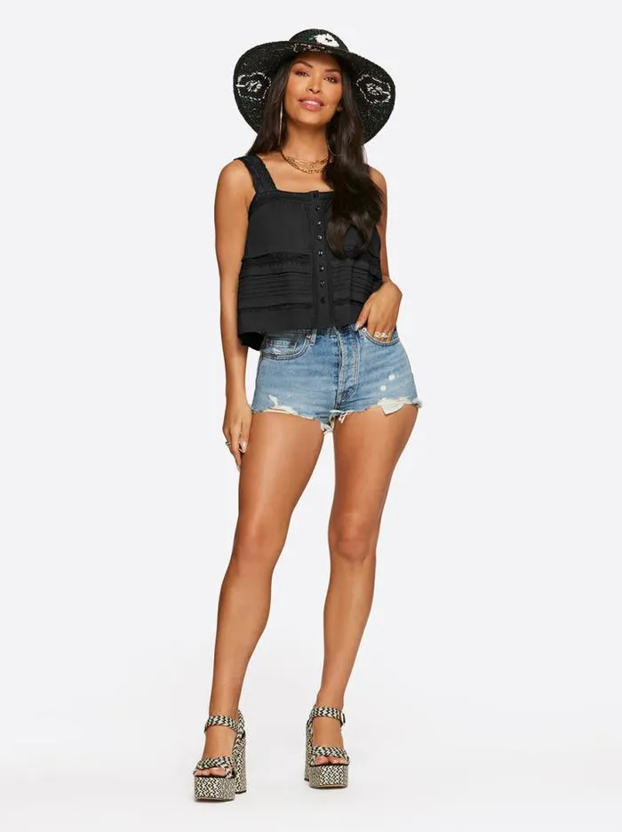 Tops Clothing Jessica Simpson Delilah Cami In Black
