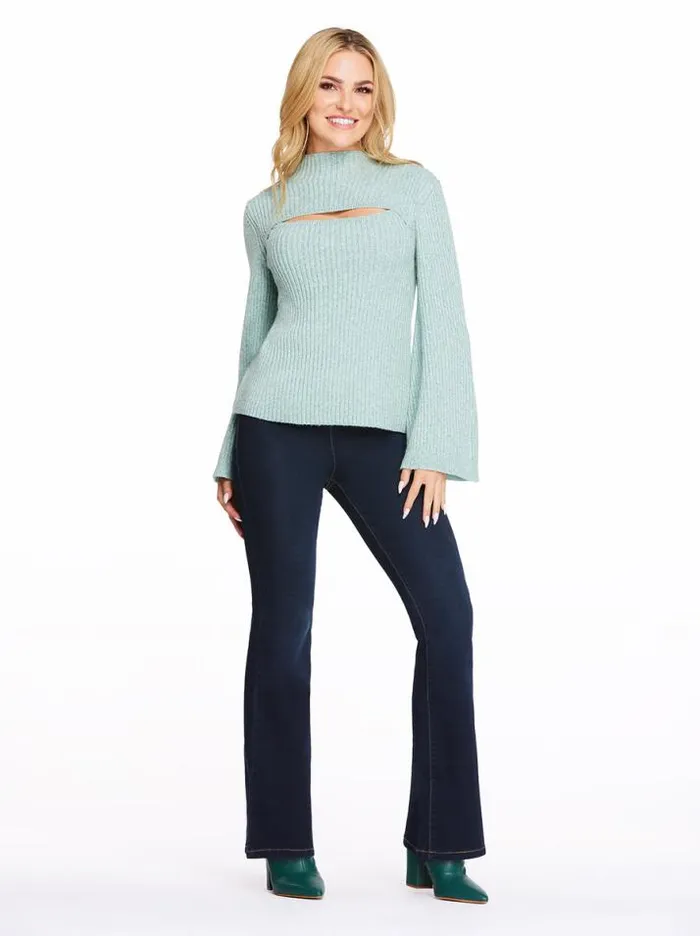 Tops Clothing Jessica Simpson Kaida Sweater In Vineyard Green