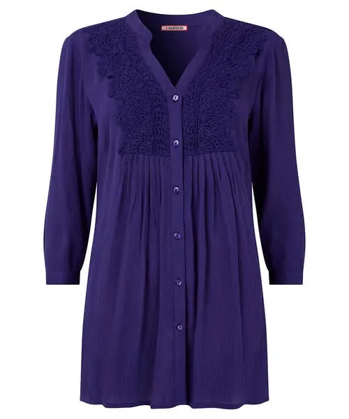 Tops Tunics and Blouses Joebrowns Apparel Lovely Lace Trim Blouse Deep Purple Tops Tunics and Blouses Joebrowns Apparel Lovely Lace Trim Blouse Deep Purple