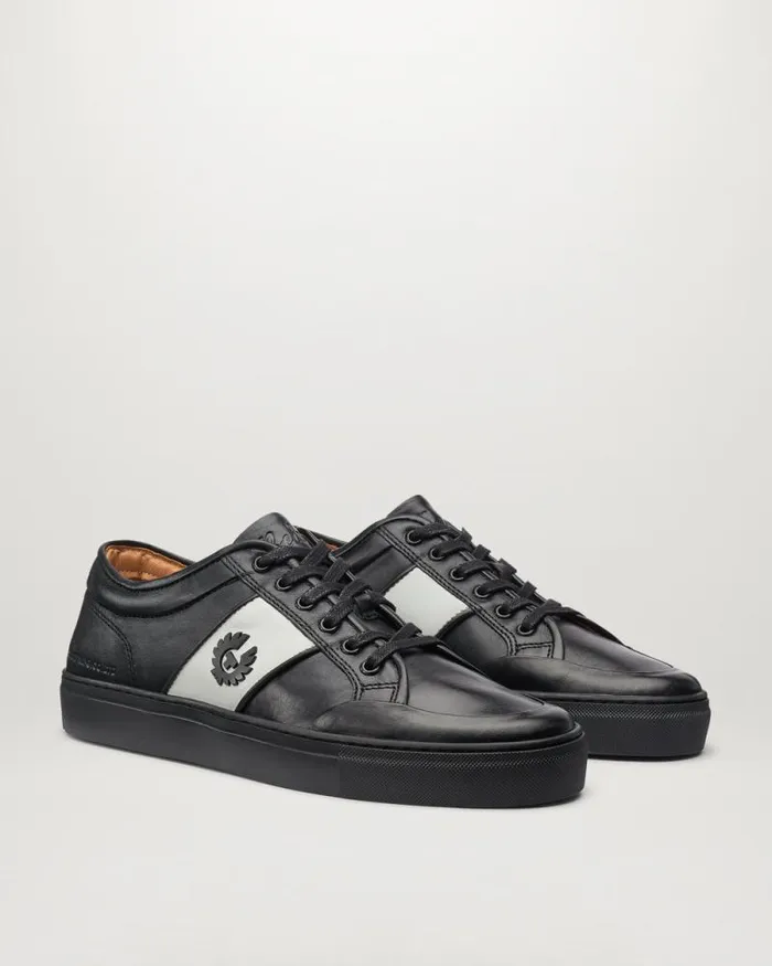 Trainers Men Belstaff Phoenix Low Top Sneakers Black Trainers Men Belstaff Phoenix Low Top Sneakers Black