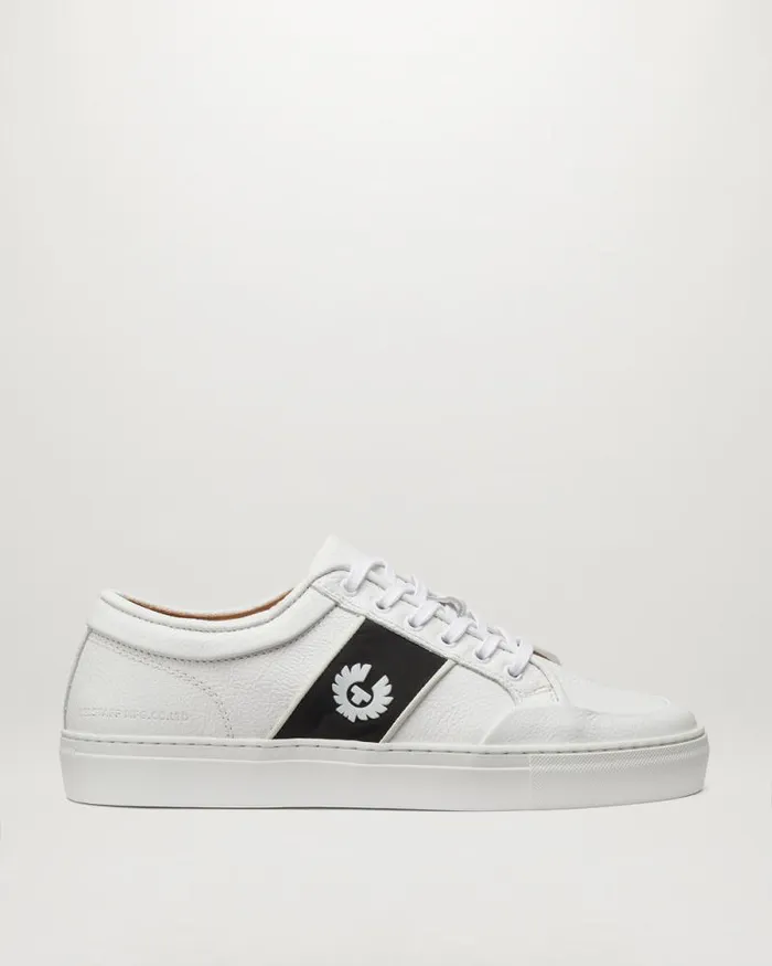 Trainers Men Belstaff Phoenix Low Top Sneakers White