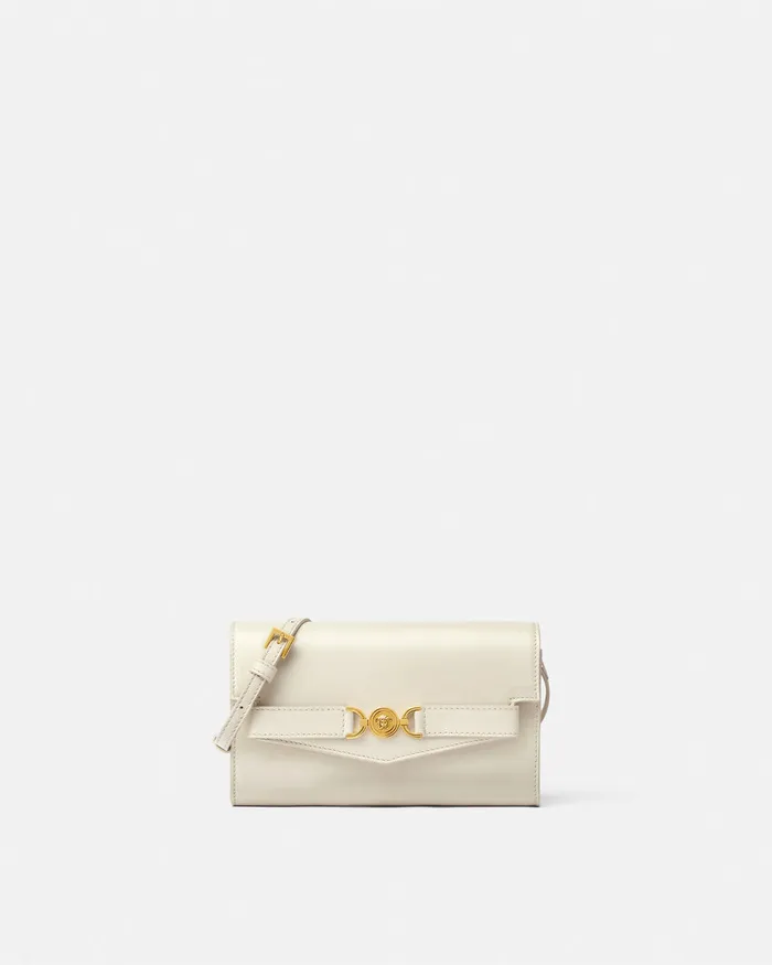 Versace Mini Bags and Clutches Women Medusa 03995 Crossbody Bag Beige
