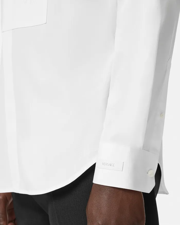 Versace Shirts Men Barocco Formal Shirt White
