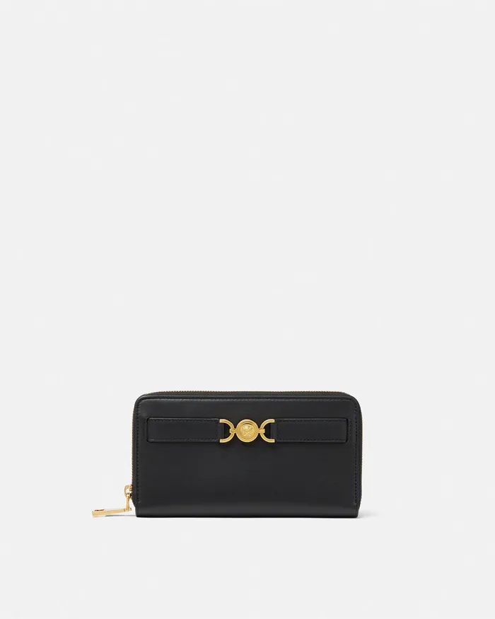 Versace Wallets Women Medusa 03995 Long Wallet Blackgold