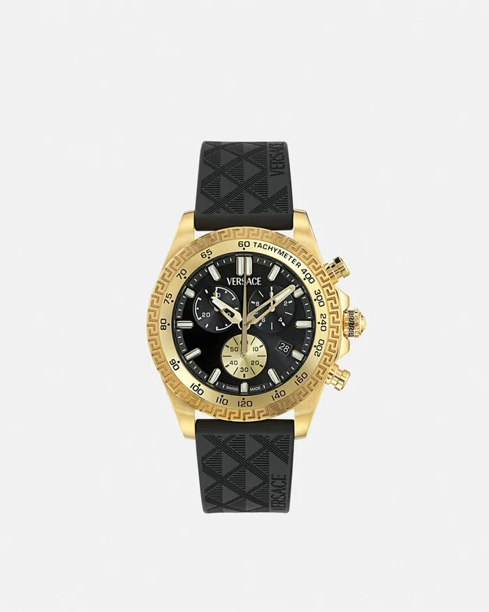 Versace Watches Men Chrono X Watch Blackgold