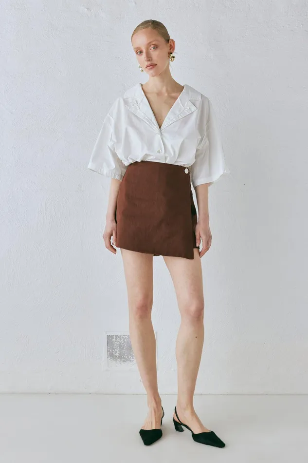 VRG GRL Cove Skort Chocolate Women Skorts VRG GRL Cove Skort Chocolate Women Skorts