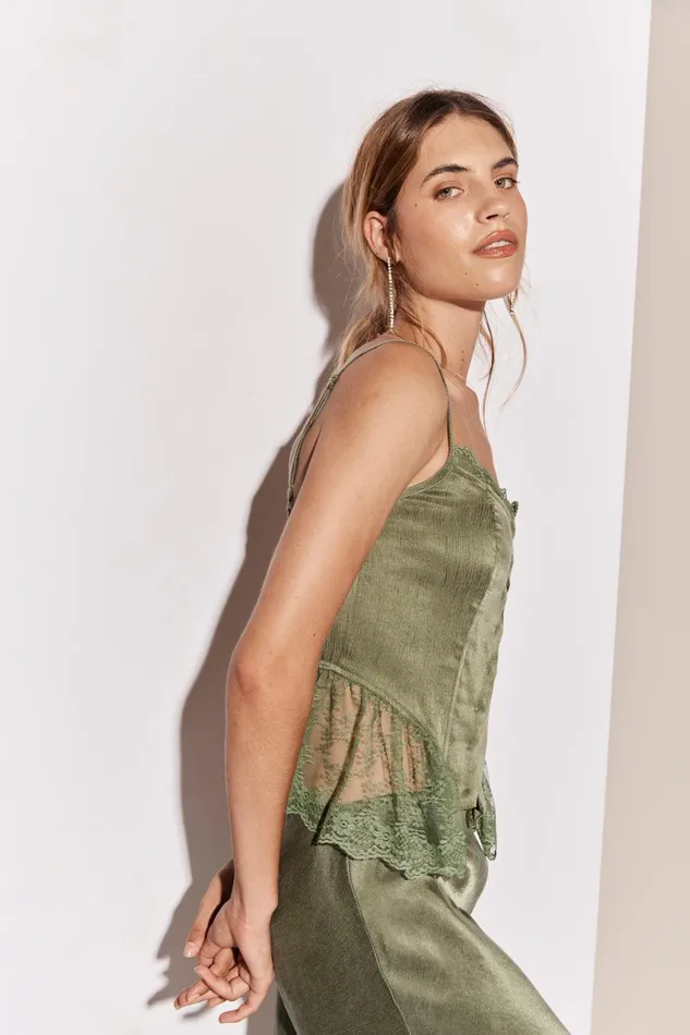 VRG GRL Rhapsody Top Forest Women Sleeveless VRG GRL Rhapsody Top Forest Women Sleeveless