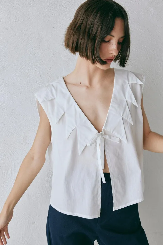 VRG GRL Zella Top White Women Sleeveless VRG GRL Zella Top White Women Sleeveless