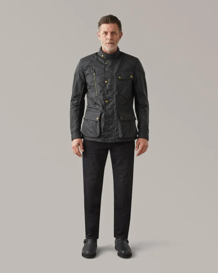 Waxed Jackets Men Belstaff Waymaster Motorcycle Waxed Cotton Jacket Black Waxed Jackets Men Belstaff Waymaster Motorcycle Waxed Cotton Jacket Black