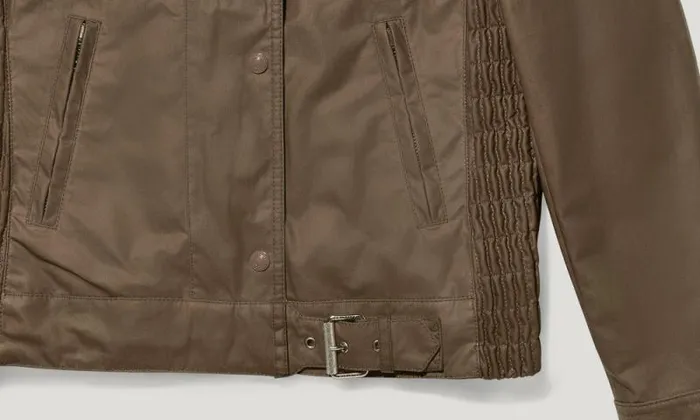 Waxed Jackets Women Belstaff Gangster Jacket Dark Pumice Waxed Jackets Women Belstaff Gangster Jacket Dark Pumice