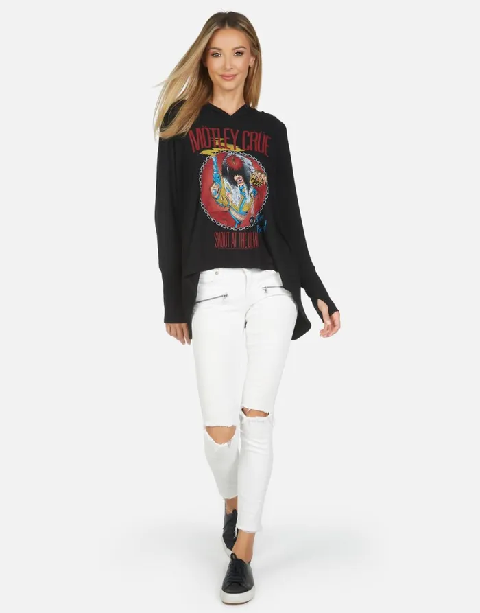 Wilma X Shout At The Devil Black Women039s Lauren Moshi Hoodies