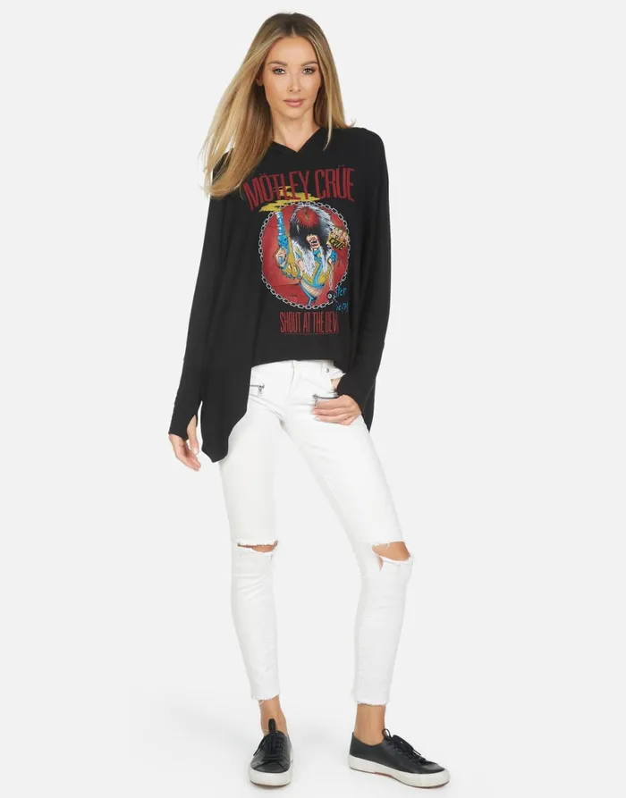 Wilma X Shout At The Devil Black Women039s Lauren Moshi Hoodies