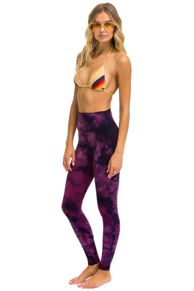 Women Activewear Aviator Nation HAND DYED FULL LENGTH HIRISE LEGGINGS 8211 TIE DYE CRYSTAL ROSE Women Activewear Aviator Nation HAND DYED FULL LENGTH HIRISE LEGGINGS 8211 TIE DYE CRYSTAL ROSE
