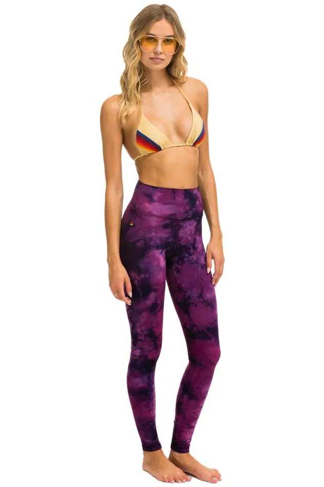 Women Activewear Aviator Nation HAND DYED FULL LENGTH HIRISE LEGGINGS 8211 TIE DYE CRYSTAL ROSE Women Activewear Aviator Nation HAND DYED FULL LENGTH HIRISE LEGGINGS 8211 TIE DYE CRYSTAL ROSE